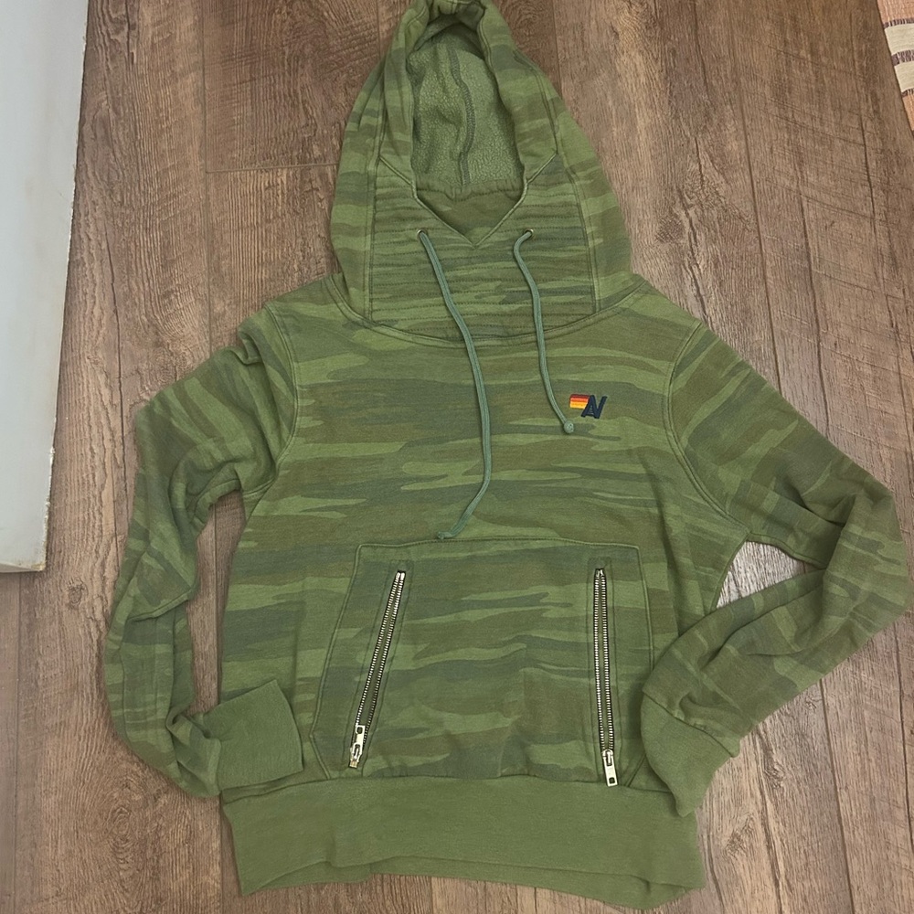 Aviator Nation Olive Hoodie size XS